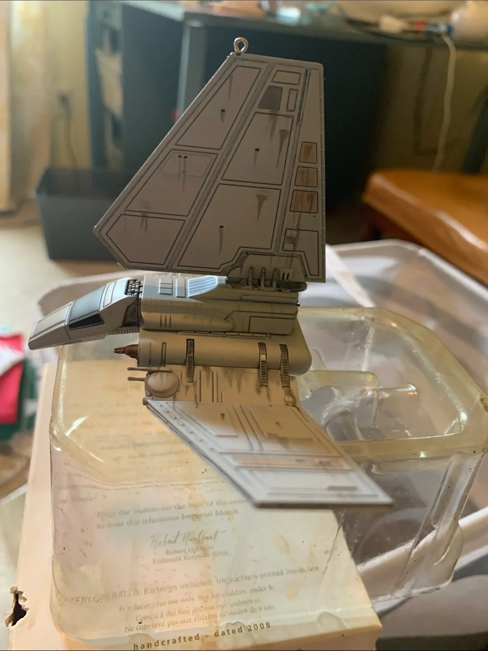 1983  return of the Jedi imperial shuttle, hallmark keepsake ornaments